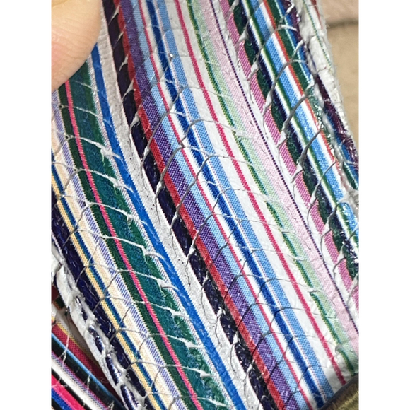 Dansko Sandals Womens Size 41 EU 10.5 11 US Sophie Multicolor Stripe Buckle - Picture 5 of 13